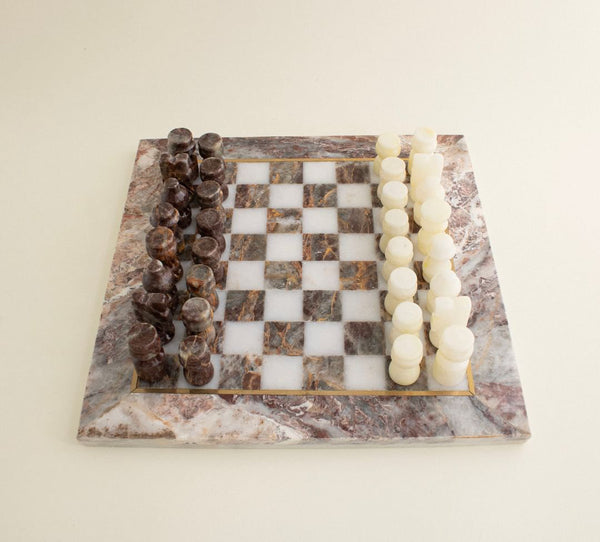 Chess - Cream & Brown