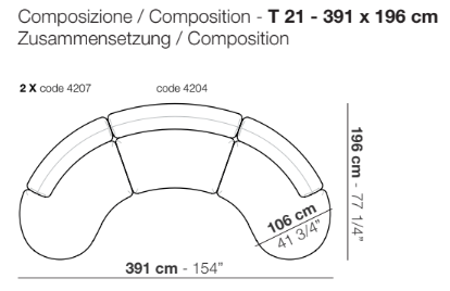 Tokio - Curved Sofa