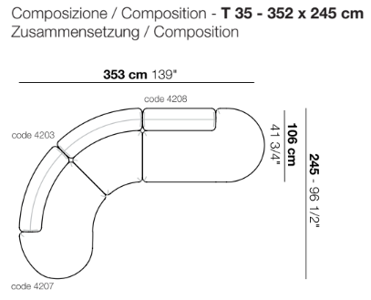 Tokio - Curved Sofa