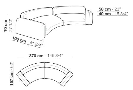 Tokio - Curved Sofa