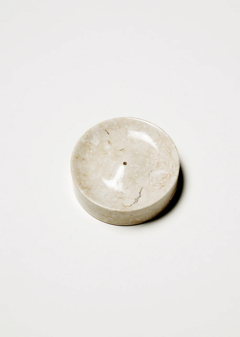 Cream Marble incense holder